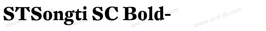 STSongti SC Bold字体转换